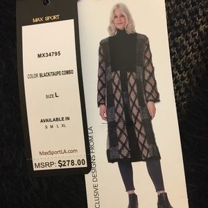 Black and Tan sweater by Max Sport